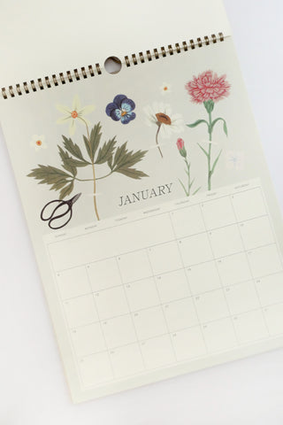 2026 Wall Calendar Herbarium