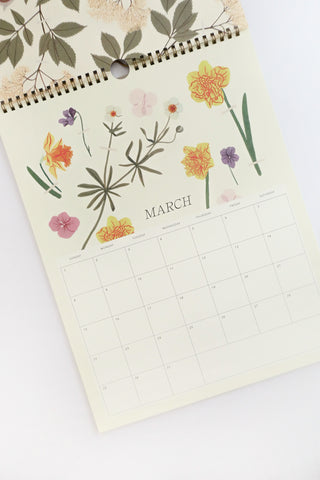 2026 Wall Calendar Herbarium