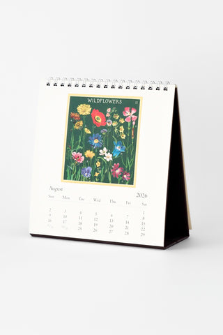 2026 Wildflowers Desk Calendar