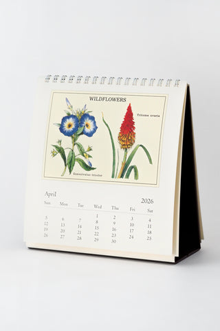 2026 Wildflowers Desk Calendar