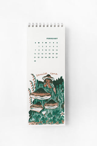 2027 Gnomes & Mushrooms Postcard Wall Calendar