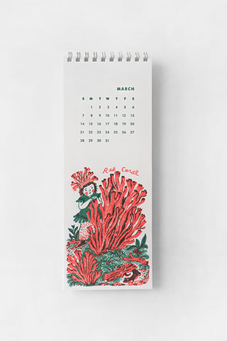 2027 Gnomes & Mushrooms Postcard Wall Calendar