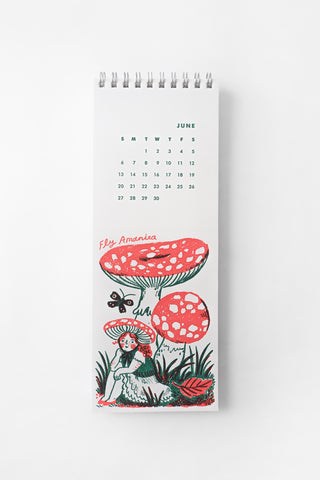 2027 Gnomes & Mushrooms Postcard Wall Calendar