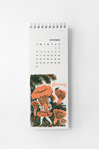 2027 Gnomes & Mushrooms Postcard Wall Calendar