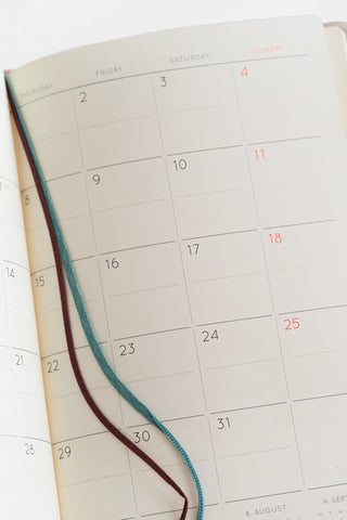 2027 Ivory Slim Monthly Diary