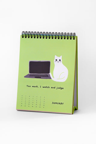 2027 Ken the Cat Desk Calendar