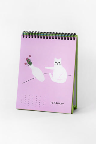 2027 Ken the Cat Desk Calendar