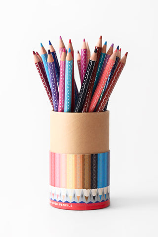 25 Rainbow Double-Sided Pencils