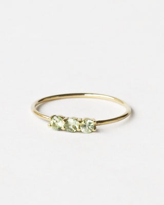 3S Green Sapphire Ring