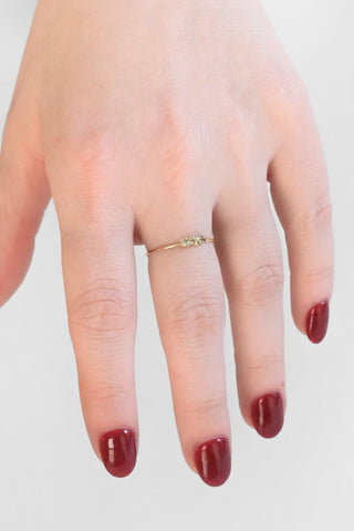 3S Green Sapphire Ring
