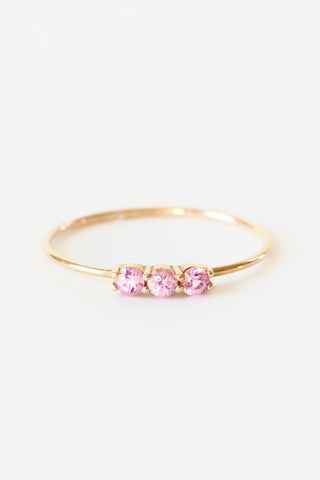 3S Pink Sapphire Ring