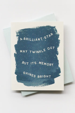 A Brilliant Star Greeting Card