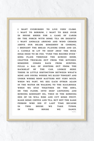 A Well Spent Life Black Art Print