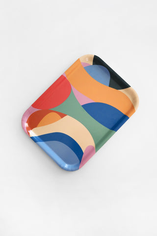 Abstract Small Rectangle Tray
