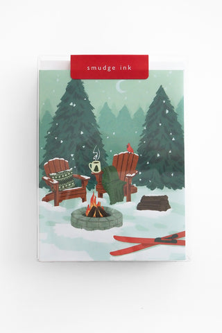 Adirondack Chairs in Snow Greeting Card Box