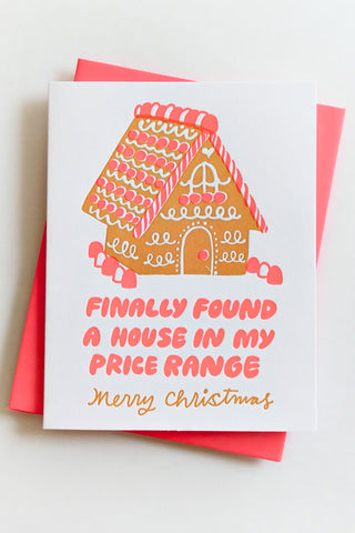 Adorable Gingerbread House Greeting Card