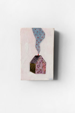 A home made of violets and forests