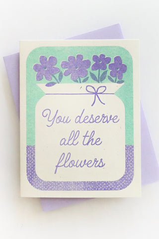 All The Flowers Greeting Card
