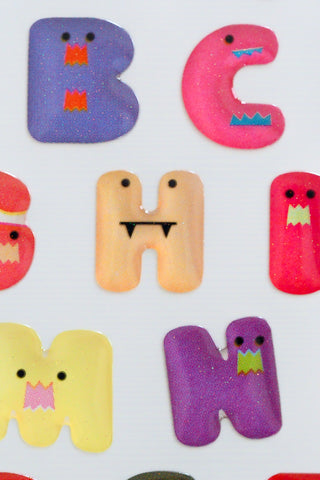 Alphabet Gel Stickers
