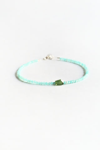Amazonite + Tourmaline Bracelet