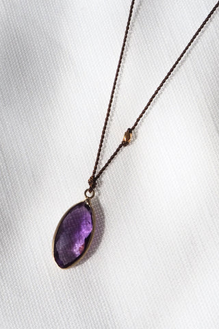 Amethyst 18kt Gold Necklace