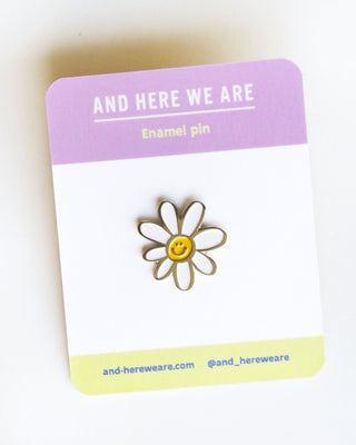 And Here We Are Enamel Pin