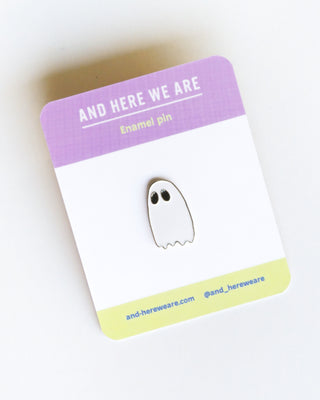 And Here We Are Enamel Pin