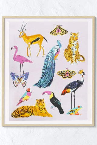 Animal Kaleidoscope Art Print