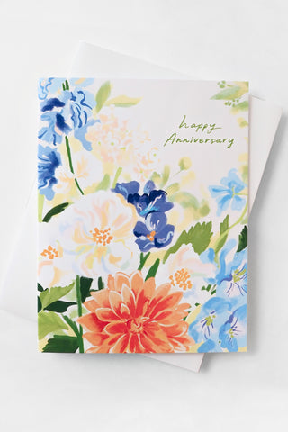 Anniversary Flowers Greeting Card