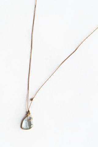 Aquamarine + Tanzanite Necklace