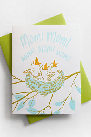 Baby Birds Mother's Day Greeting Card