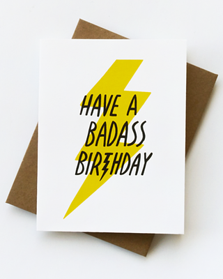 Badass Birthday Greeting Card