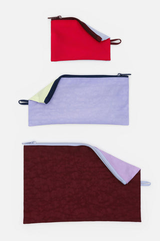 Baggu Flat Pouch Set Kaleidoscope Mix