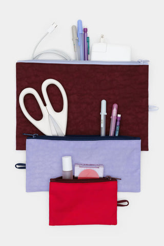 Baggu Flat Pouch Set Kaleidoscope Mix