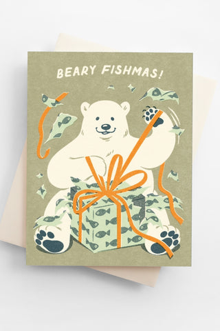 Beary Fishmas Greeting Card