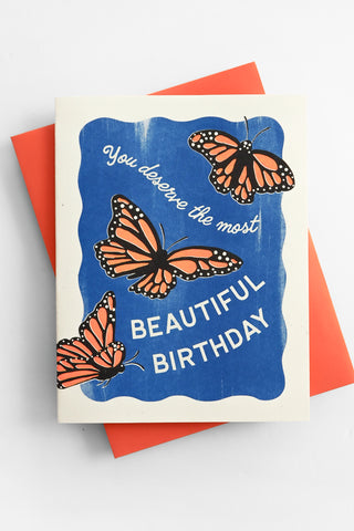 Beautiful Birthday Butterflies Greeting Card