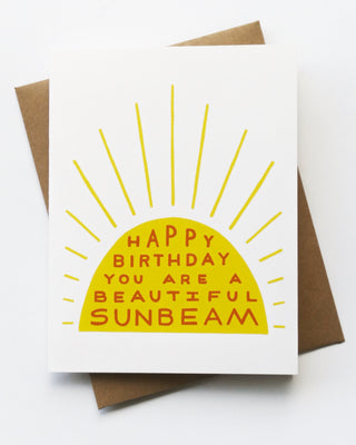 Beautiful Sunbeam Birthday Greeting Card