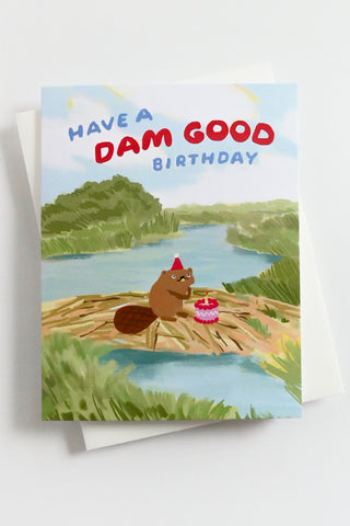 Beaver Birthday Greeting Card