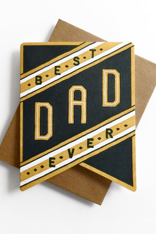 Best Dad Ever Banner Greeting Card
