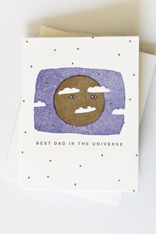 Best Dad In The Universe Greeting Card