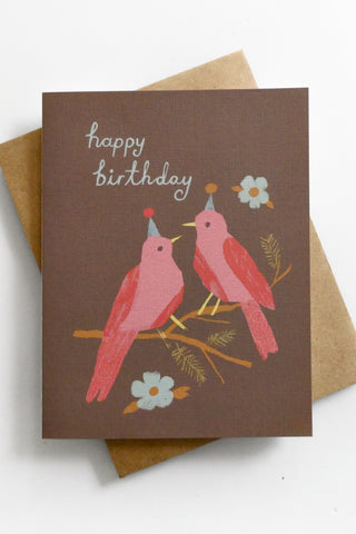 Bird Lovers' Birthday Greeting Card