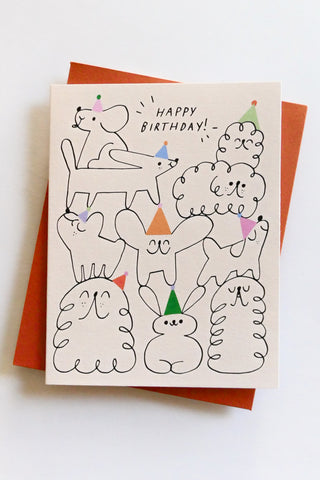 Birthday Animal Stack Kids Birthday Greeting Card