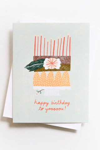 Birthday Cake Wishes Greeting Card