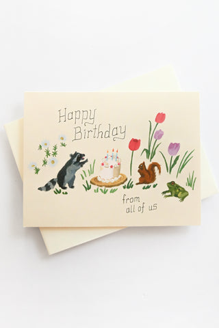 Birthday Critters Greeting Card