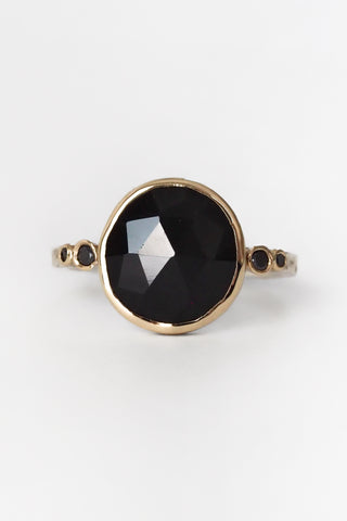 Black Onyx + Black Diamond Ring