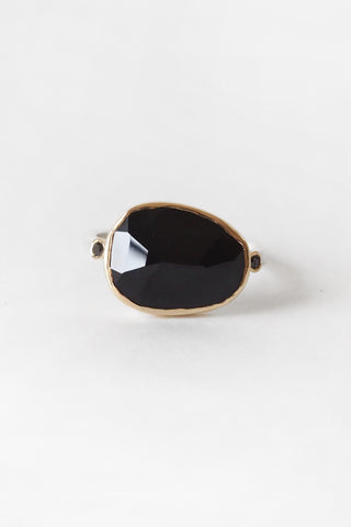 Black Onyx + Diamond Ring