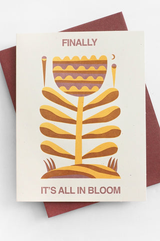 'Bloom' Letterpress Card