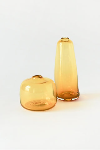 Blown Glass Bud Vase, Lemon