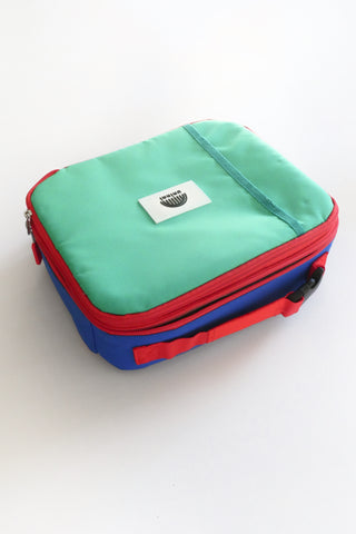 Blue Color Block Ellis Lunch Bag