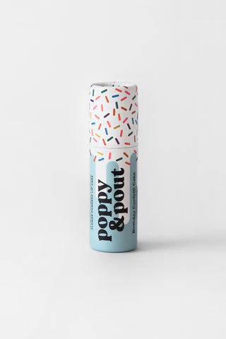 Blue Confetti Birthday Cake Big Balm
